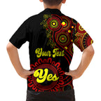 personalised-australia-walk-for-yes-family-matching-long-sleeve-bodycon-dress-and-hawaiian-shirt-indigenous-voice-2023-aboriginal-red-vibe