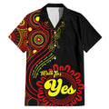 personalised-australia-walk-for-yes-family-matching-mermaid-dress-and-hawaiian-shirt-indigenous-voice-2023-aboriginal-red-vibe