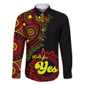 personalised-australia-walk-for-yes-family-matching-off-shoulder-maxi-dress-and-hawaiian-shirt-indigenous-voice-2023-aboriginal-red-vibe