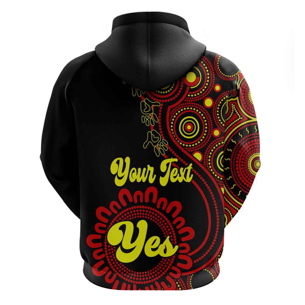 personalised-australia-walk-for-yes-hoodie-indigenous-voice-2023-aboriginal-red-vibe