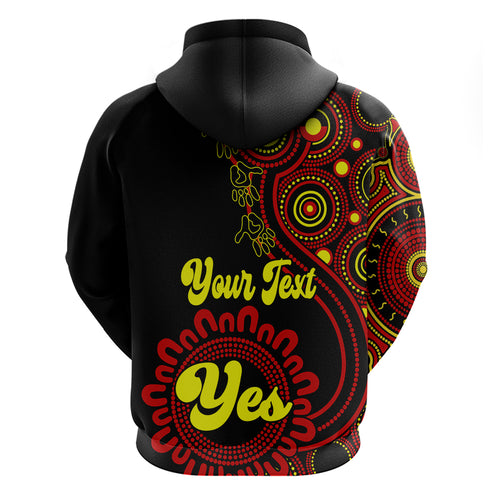 personalised-australia-walk-for-yes-hoodie-indigenous-voice-2023-aboriginal-red-vibe