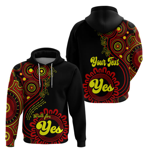 personalised-australia-walk-for-yes-hoodie-indigenous-voice-2023-aboriginal-red-vibe
