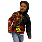 personalised-australia-walk-for-yes-kid-hoodie-indigenous-voice-2023-aboriginal-red-vibe