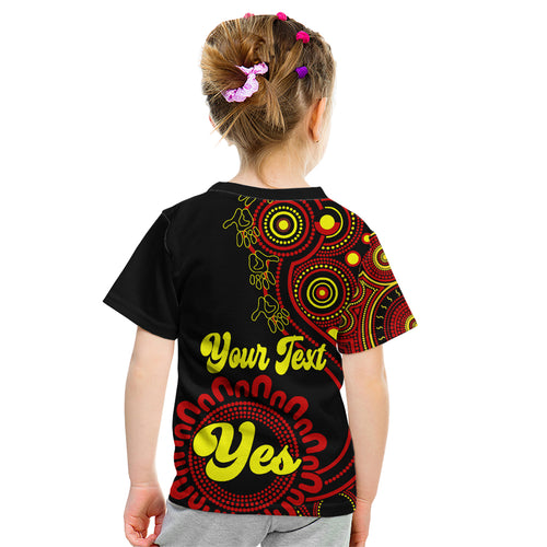 personalised-australia-walk-for-yes-kid-t-shirt-indigenous-voice-2023-aboriginal-red-vibe