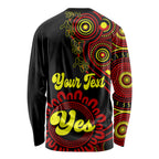 personalised-australia-walk-for-yes-long-sleeve-shirt-indigenous-voice-2023-aboriginal-red-vibe