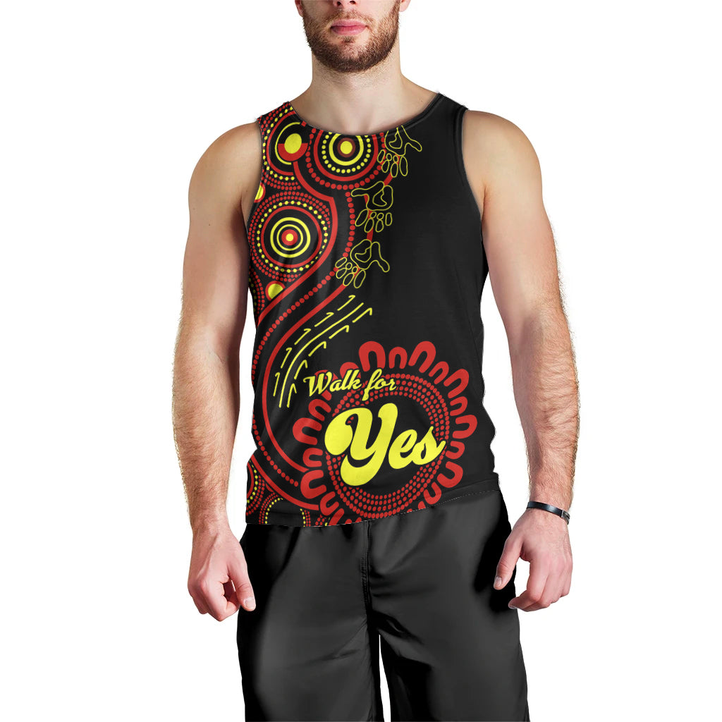 personalised-australia-walk-for-yes-men-tank-top-indigenous-voice-2023-aboriginal-red-vibe