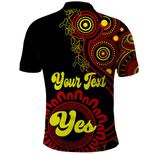 personalised-australia-walk-for-yes-polo-shirt-indigenous-voice-2023-aboriginal-red-vibe