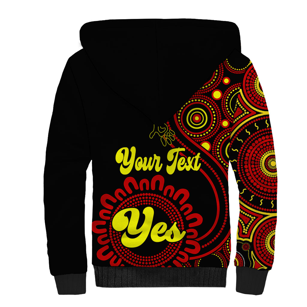personalised-australia-walk-for-yes-sherpa-hoodie-indigenous-voice-2023-aboriginal-red-vibe