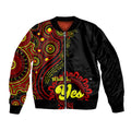 personalised-australia-walk-for-yes-sleeve-zip-bomber-jacket-indigenous-voice-2023-aboriginal-red-vibe