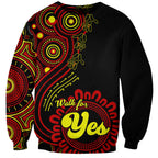 personalised-australia-walk-for-yes-sweatshirt-indigenous-voice-2023-aboriginal-red-vibe