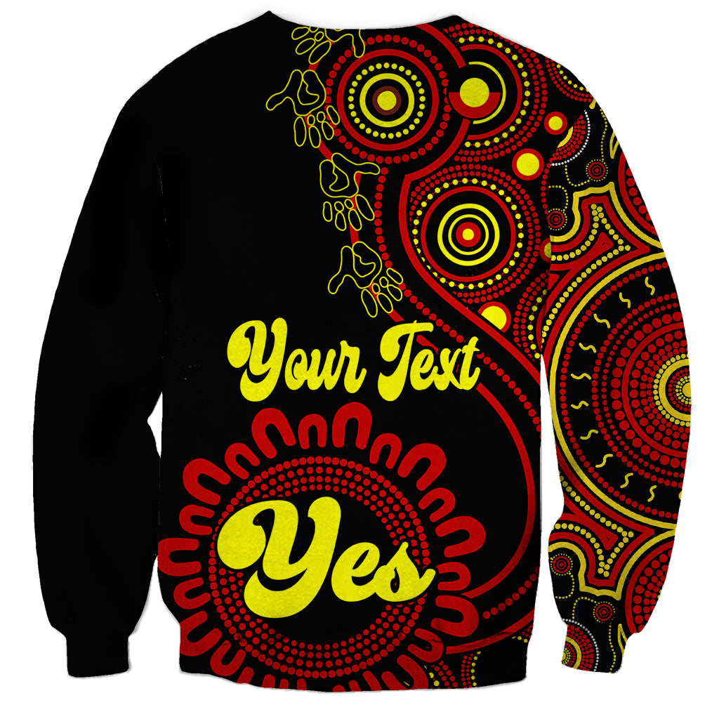 personalised-australia-walk-for-yes-sweatshirt-indigenous-voice-2023-aboriginal-red-vibe