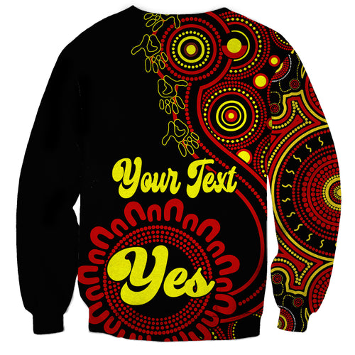 personalised-australia-walk-for-yes-sweatshirt-indigenous-voice-2023-aboriginal-red-vibe