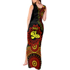 personalised-australia-walk-for-yes-tank-maxi-dress-indigenous-voice-2023-aboriginal-red-vibe