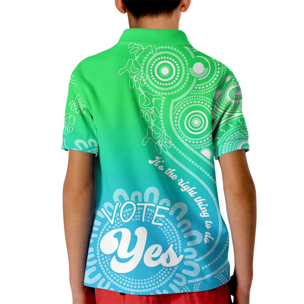 australia-walk-for-yes-kid-polo-shirt-indigenous-voice-2023-aboriginal-green-vibe