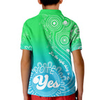 australia-walk-for-yes-kid-polo-shirt-indigenous-voice-2023-aboriginal-green-vibe