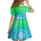 australia-walk-for-yes-kid-short-sleeve-dress-indigenous-voice-2023-aboriginal-green-vibe