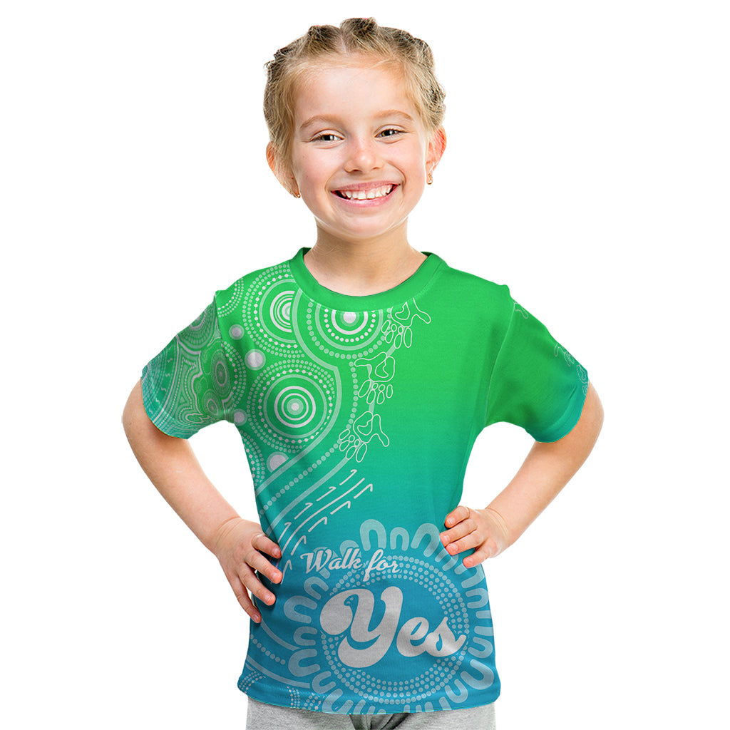 australia-walk-for-yes-kid-t-shirt-indigenous-voice-2023-aboriginal-green-vibe