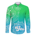 australia-walk-for-yes-long-sleeve-button-shirt-indigenous-voice-2023-aboriginal-green-vibe