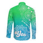 australia-walk-for-yes-long-sleeve-button-shirt-indigenous-voice-2023-aboriginal-green-vibe