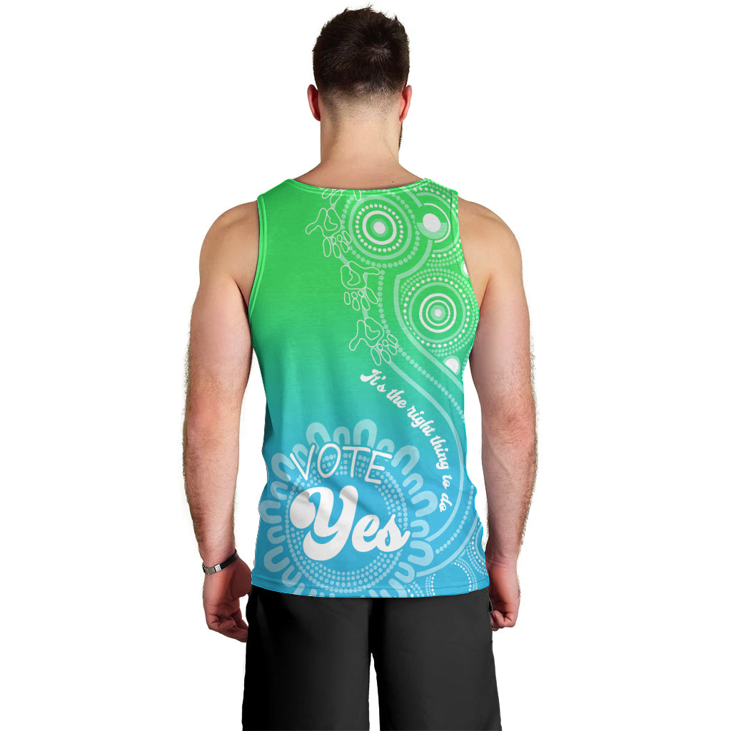 australia-walk-for-yes-men-tank-top-indigenous-voice-2023-aboriginal-green-vibe
