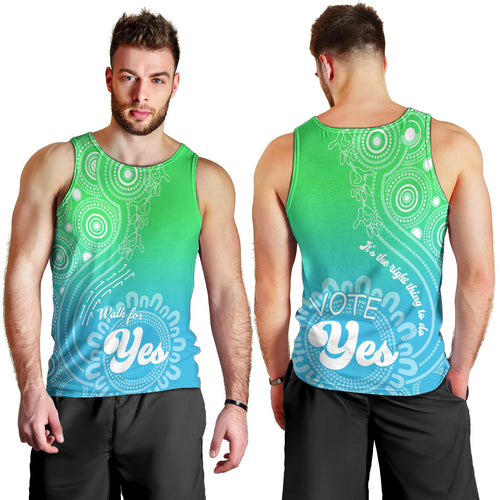 australia-walk-for-yes-men-tank-top-indigenous-voice-2023-aboriginal-green-vibe