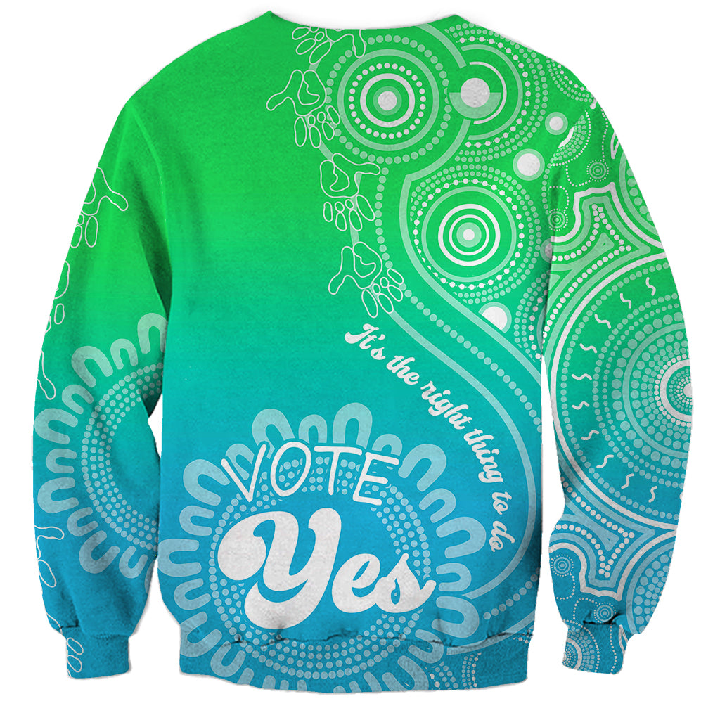 australia-walk-for-yes-sweatshirt-indigenous-voice-2023-aboriginal-green-vibe