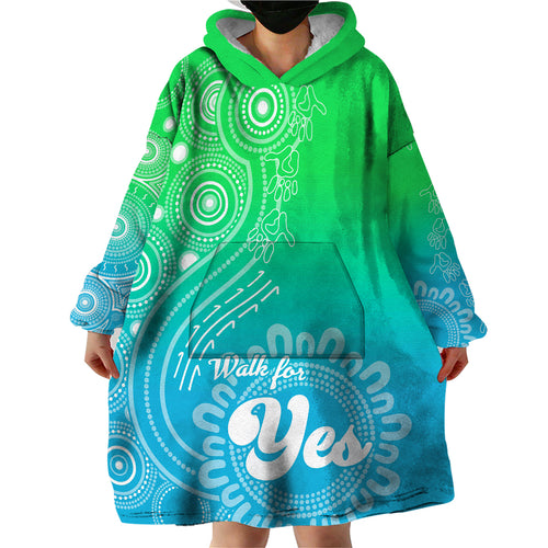 australia-walk-for-yes-wearable-blanket-hoodie-indigenous-voice-2023-aboriginal-green-vibe