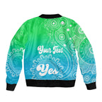 personalised-australia-walk-for-yes-bomber-jacket-indigenous-voice-2023-aboriginal-green-vibe