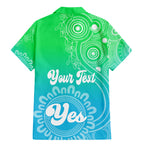 personalised-australia-walk-for-yes-family-matching-mermaid-dress-and-hawaiian-shirt-indigenous-voice-2023-aboriginal-green-vibe