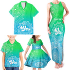 personalised-australia-walk-for-yes-family-matching-tank-maxi-dress-and-hawaiian-shirt-indigenous-voice-2023-aboriginal-green-vibe