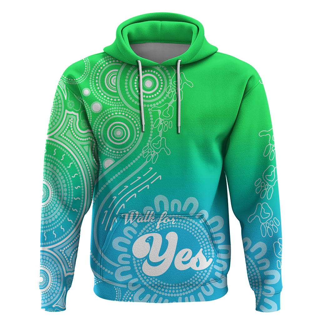 personalised-australia-walk-for-yes-hoodie-indigenous-voice-2023-aboriginal-green-vibe
