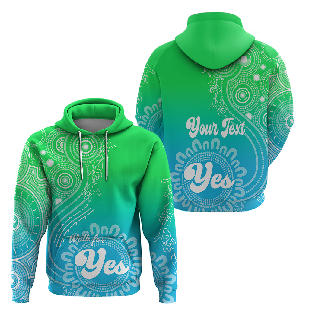 personalised-australia-walk-for-yes-hoodie-indigenous-voice-2023-aboriginal-green-vibe