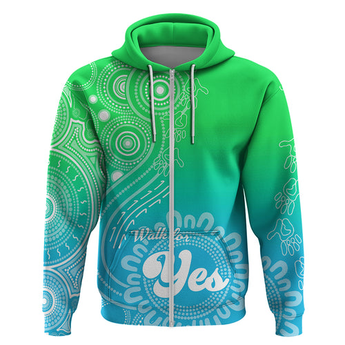 personalised-australia-walk-for-yes-hoodie-indigenous-voice-2023-aboriginal-green-vibe