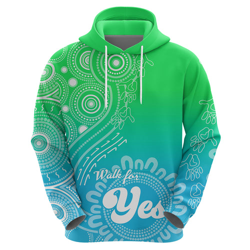 personalised-australia-walk-for-yes-hoodie-indigenous-voice-2023-aboriginal-green-vibe