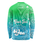 personalised-australia-walk-for-yes-long-sleeve-shirt-indigenous-voice-2023-aboriginal-green-vibe