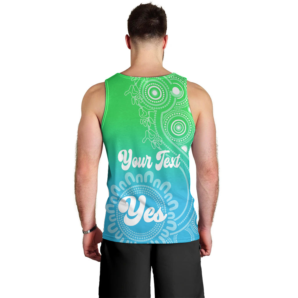 personalised-australia-walk-for-yes-men-tank-top-indigenous-voice-2023-aboriginal-green-vibe