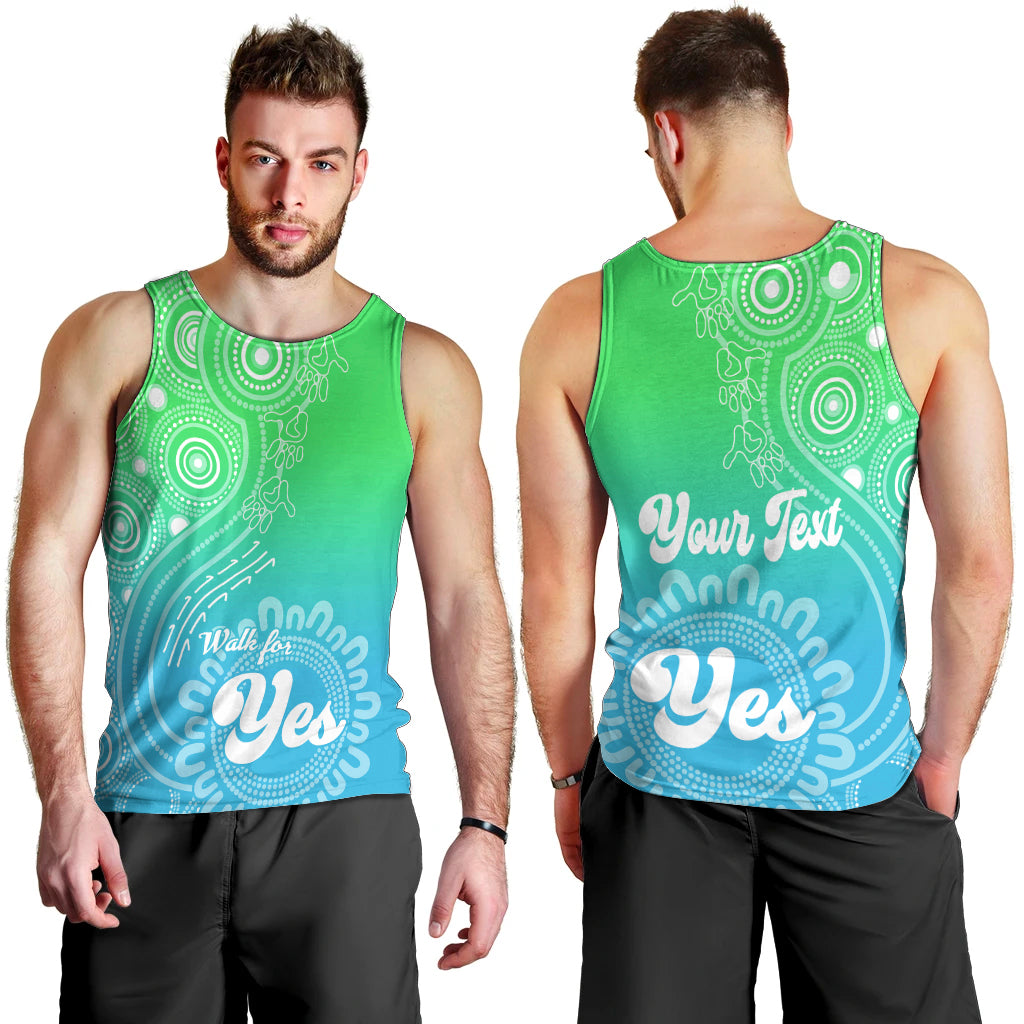 personalised-australia-walk-for-yes-men-tank-top-indigenous-voice-2023-aboriginal-green-vibe