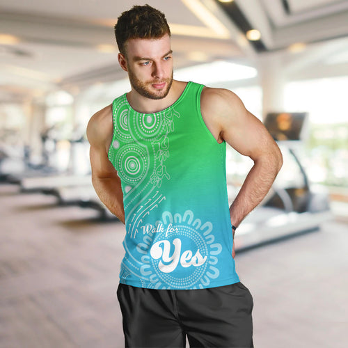personalised-australia-walk-for-yes-men-tank-top-indigenous-voice-2023-aboriginal-green-vibe
