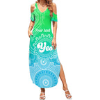 personalised-australia-walk-for-yes-summer-maxi-dress-indigenous-voice-2023-aboriginal-green-vibe