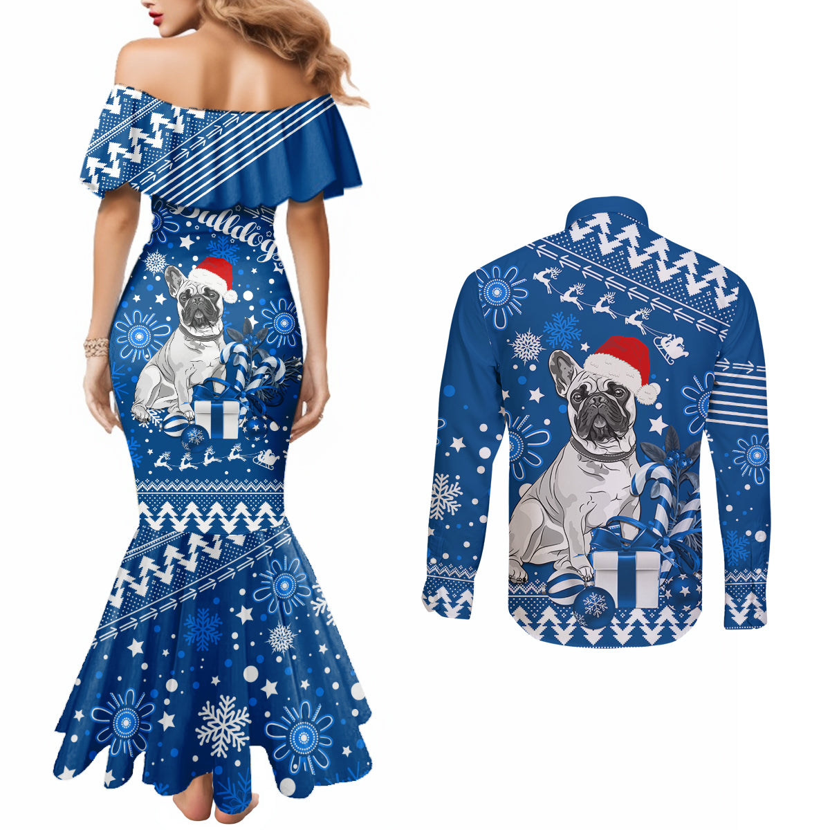 bulldogs-rugby-couples-matching-mermaid-dress-and-long-sleeve-button-shirt-christmas-vibe-2023