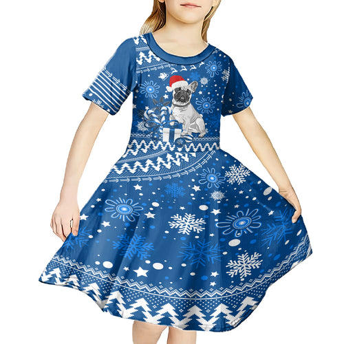 bulldogs-rugby-kid-short-sleeve-dress-christmas-vibe-2023