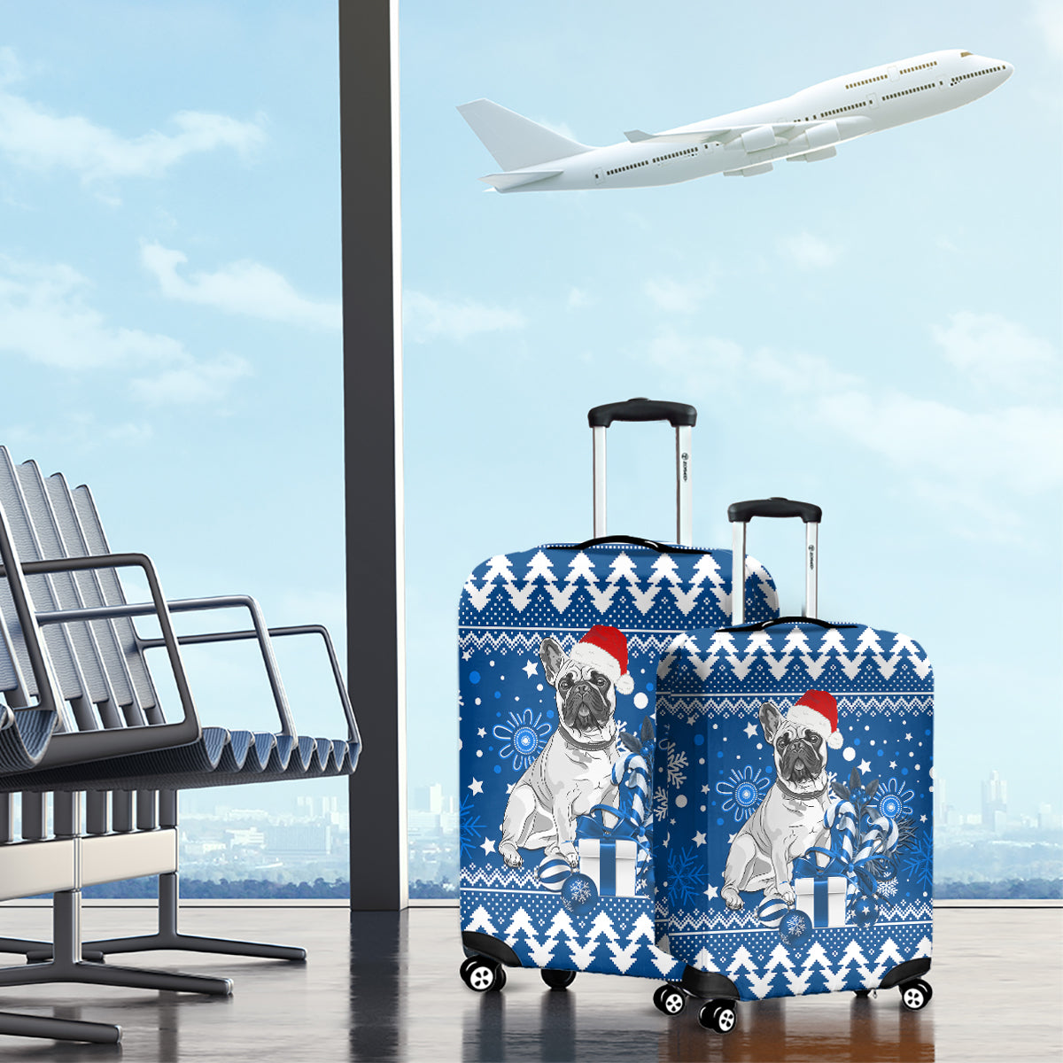 bulldogs-rugby-luggage-cover-christmas-vibe-2023