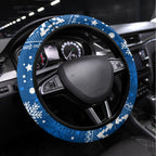 Bulldogs Rugby Steering Wheel Cover Christmas Vibe 2023