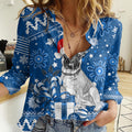 bulldogs-rugby-women-casual-shirt-christmas-vibe-2023