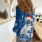 bulldogs-rugby-women-casual-shirt-christmas-vibe-2023