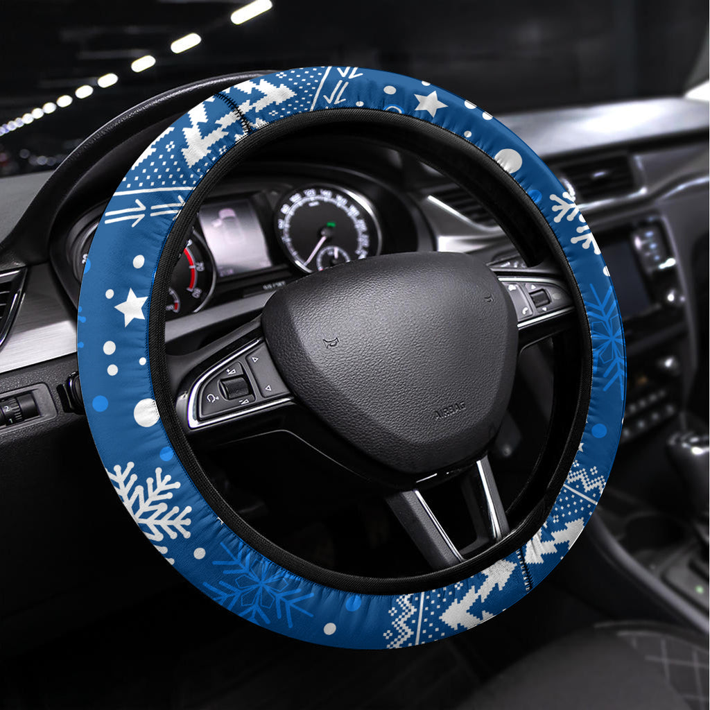 Bulldogs Rugby Steering Wheel Cover Christmas Vibe 2023
