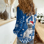 custom-bulldogs-rugby-women-casual-shirt-christmas-vibe-2023