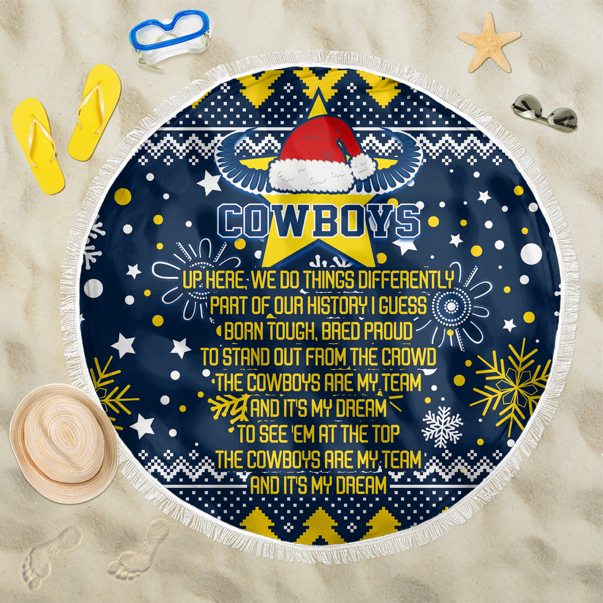 cowboys-rugby-beach-blanket-born-tough-bred-proud-christmas-vibe-2023