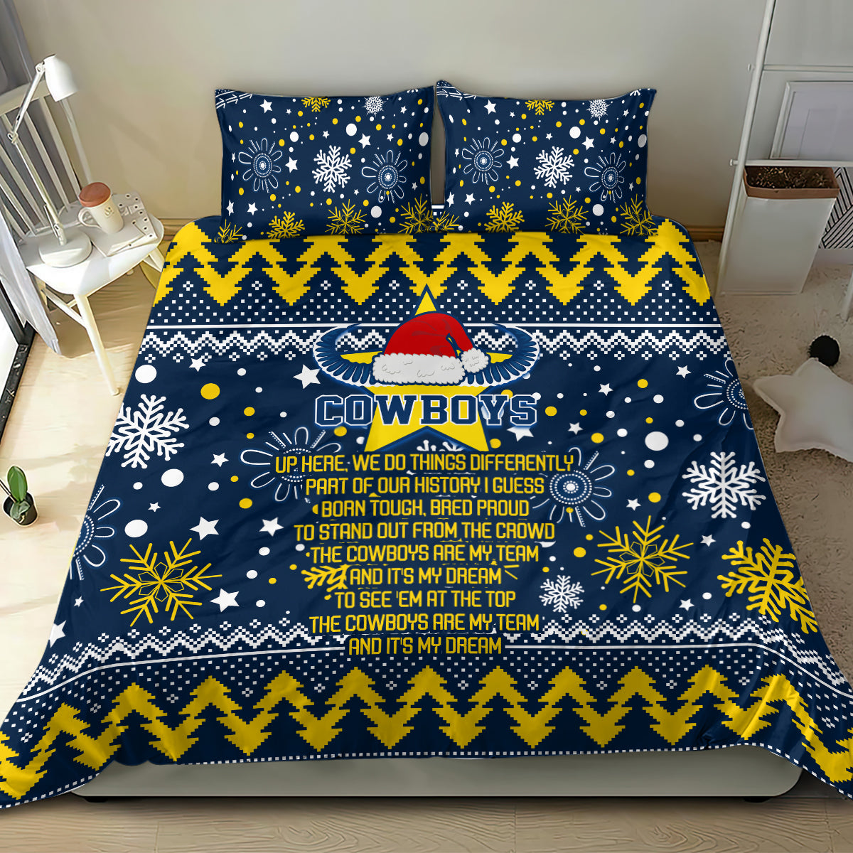 cowboys-rugby-bedding-set-born-tough-bred-proud-christmas-vibe-2023