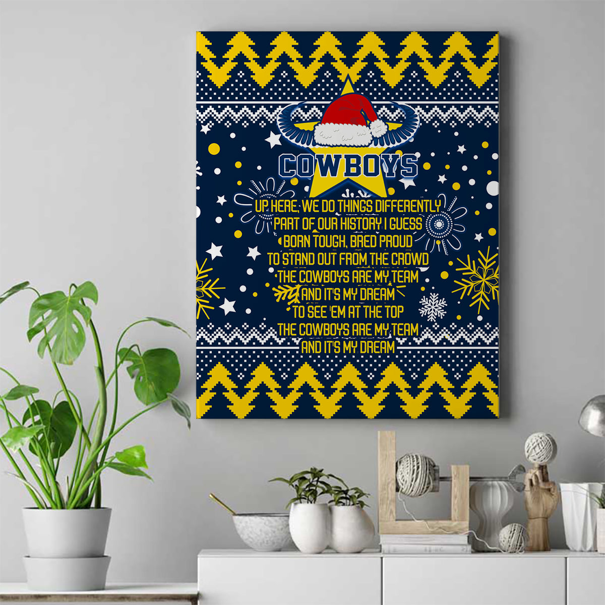 cowboys-rugby-canvas-wall-art-born-tough-bred-proud-christmas-vibe-2023